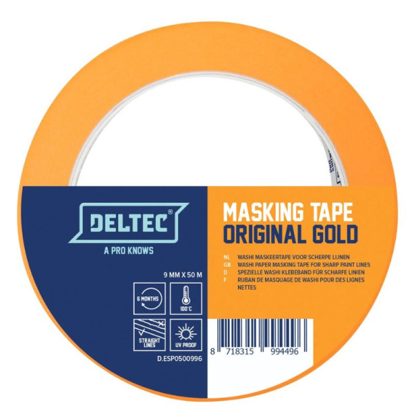 Малярна стрічка Deltec GOLD 36 мм × 50 м